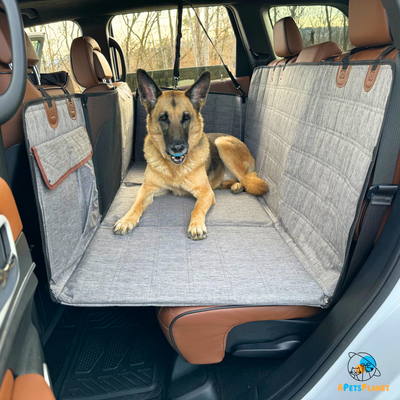 Global Inn™ Backseat Extender for Dogs - Grey with Door Covers