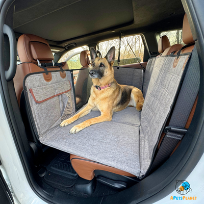 Global Inn™ Backseat Extender for Dogs - Grey with Door Covers