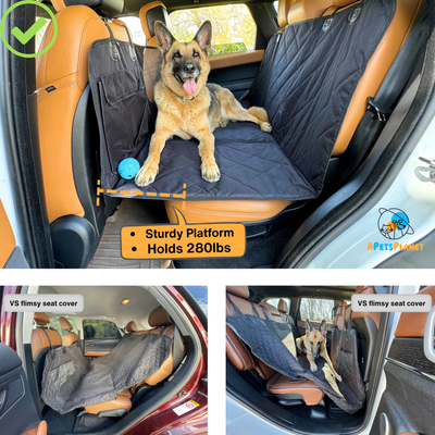 Global Inn™ Backseat Extender for Dogs - Standard Black - No Door Covers